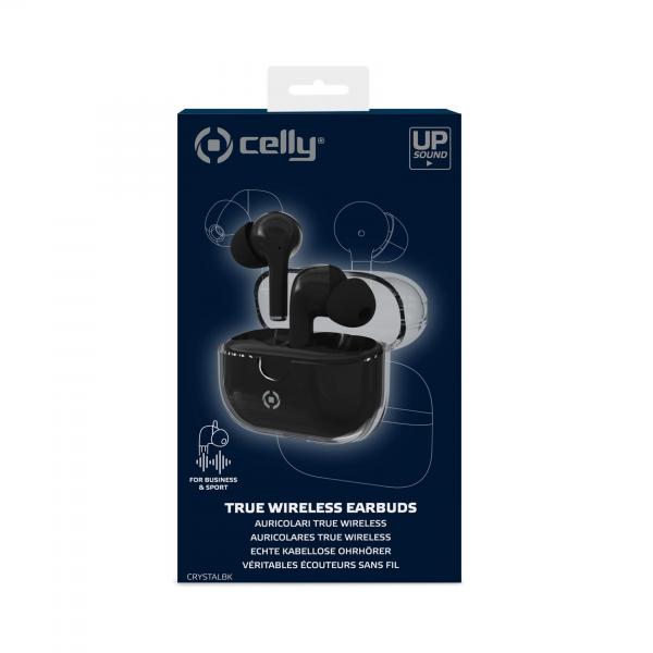 Celly CLEAR Auriculares True Wireless Stereo (TWS) Dentro de oído Llamadas/Música USB Tipo C Bluetooth Negro