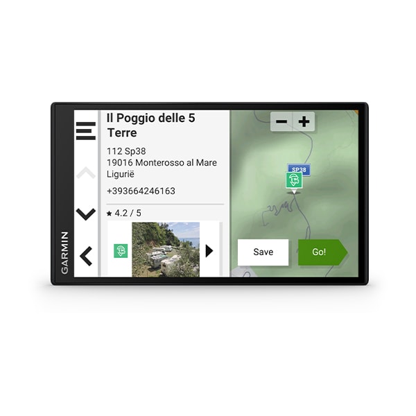 Garmin Camper 795 navegador Fijo 17,8 cm (7") TFT Pantalla táctil 239,6 g Negro