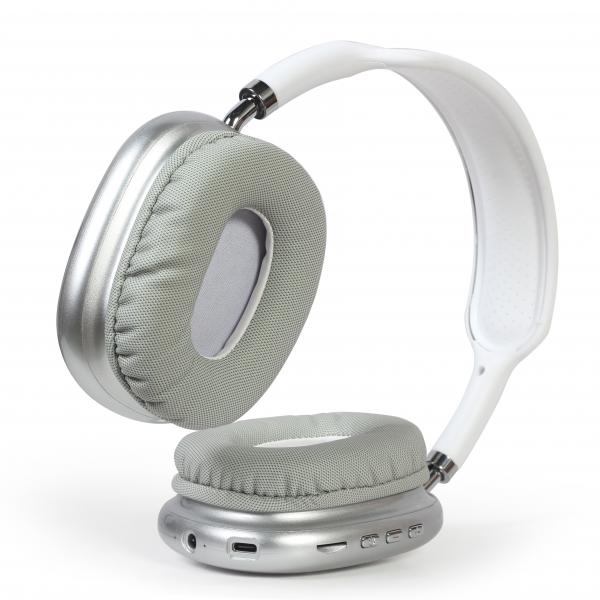 Auriculares Gembird Estero Bluetooth Con Efecto De Luz Led Blanco