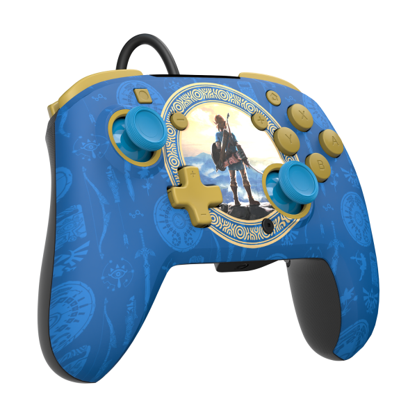 Pdp Rematch Wired Controller Zelda Hyrule Blue (Switch Mando) Pdp