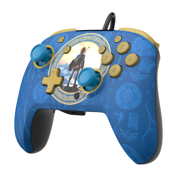 Pdp Rematch Wired Controller Zelda Hyrule Blue (Switch Mando) Pdp