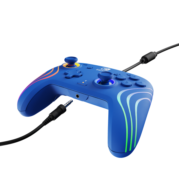 Pdp Afterglow Wave Wired Controller Blue (azul) (Switch Mando) Pdp