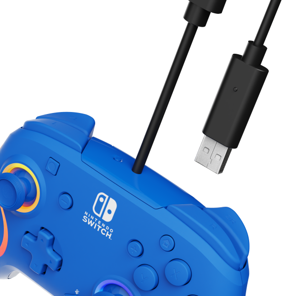 Pdp Afterglow Wave Wired Controller Blue (azul) (Switch Mando) Pdp