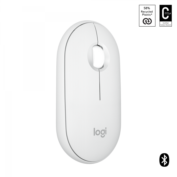 Logitech Pebble 2 M350s ratón Viajes Ambidextro RF Wireless + Bluetooth ptico 4000 DPI