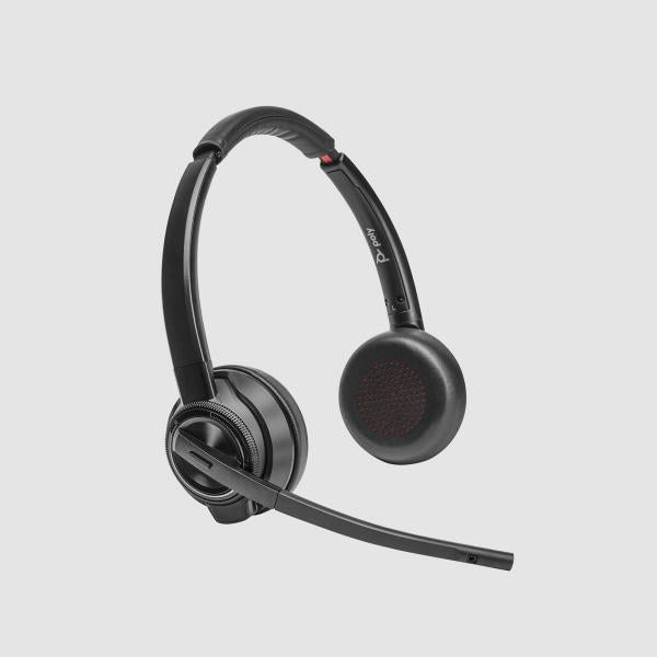 Poly Auriculares estéreo Savi 8420 Office con certificación Microsoft Teams DECT 1880-1900 MHz