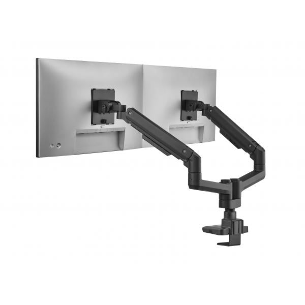 Equip Soporte de sobremesa para monitores dobles de 17-35, negro