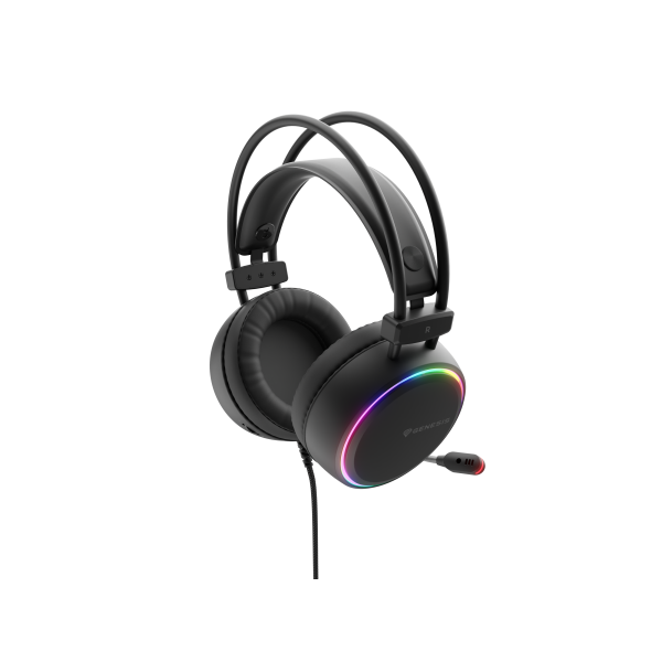 Auriculares Gaming Genesis Neon 613 2.0 Rgb Negros