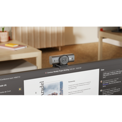 Logitech MX Brio 705 for Business cámara web 8,5 MP 4096 x 2160 Pixeles USB 3.2 Gen 1 (3.1 Gen 1) Aluminio, Negro