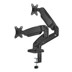 Aisens Soporte De Mesa Pro Contrapeso Giratorio E Inclinable Para Monitor/TV 9kg (3 Pivotes, 2 Brazos) De 17-32, Negro