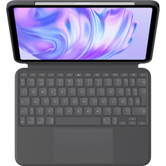 Logitech Combo Touch, Funda con Teclado, iPad Pro 11 Pulgadas (M4)(2024) - Teclado retroiluminado extraíble con Soporte abatible, Escritura cómoda, Modo Multiuso, Disposición QWERTY Espaol - Grafito