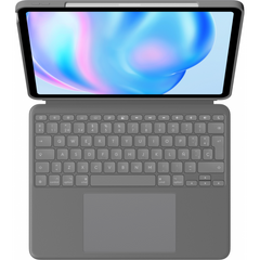 Logitech Combo Touch, Funda con Teclado, iPad Air 13 Pulgadas (M2)(2024) - Teclado retroiluminado extraíble con Soporte abatible, Escritura cómoda, Modo Multiuso, Disposición QWERTY Espaol - Gris