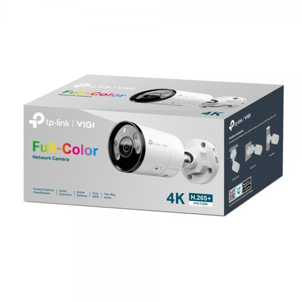 Camara Vigi Tp-link Bullet Full-color Para Exteriores Vigi C385 2.8mm 8mp