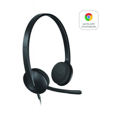 Logitech H340 Auriculares Alámbrico Diadema Oficina/Centro de llamadas USB tipo A Negro