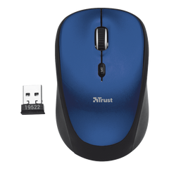 Trust Wireless Mouse Yvi- Blue Brillo (azul) (sensor Optico De 800 - 1.600 Ppp Reales) (Ratón) Trust