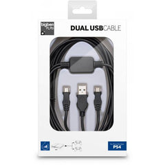 Bigben Dual Usb Cable (3 Metros) (PS4 Cable USB) Nacon