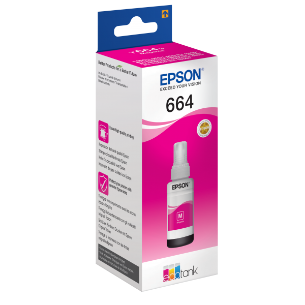 Epson 664 Ecotank Magenta ink bottle (70ml)