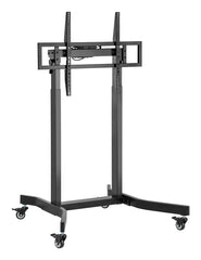 Aisens Soporte de suelo motorizado pro con ruedas para monitor/TV 120kg de 55-100, Negro