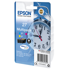 Epson Alarm clock Multipack 3-colour 27 DURABrite Ultra Ink