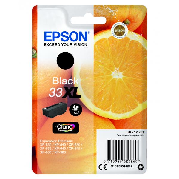 Cartucho tinta epson t333140 xl negro xp350*xp630 - xp635 - xp830 - naranja