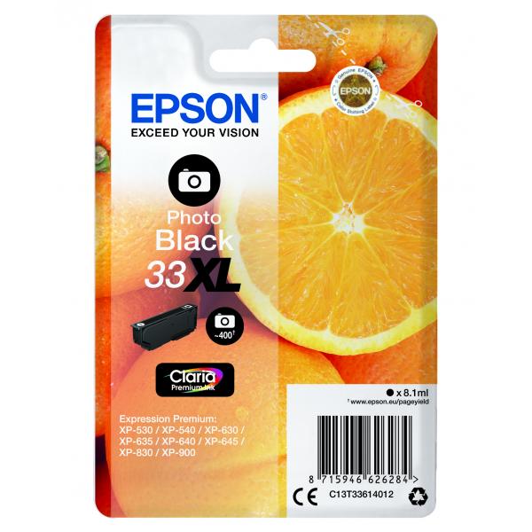 Cartucho tinta epson t336140 xl foto negro xp350*xp630 - xp635 - xp830 - naranja