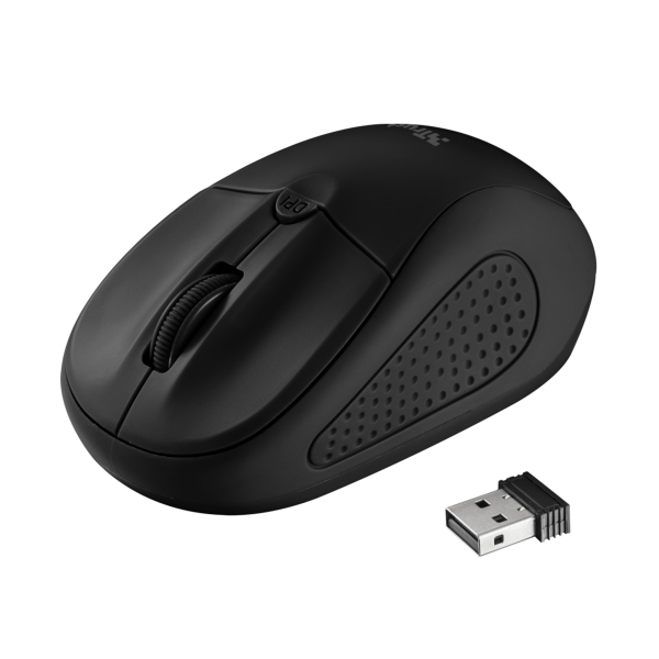 Trust Wireless Mouse Primo - Matte Black (sensor Optico De 1.000 - 1.600 Ppp Reales) (Ratón) Trust