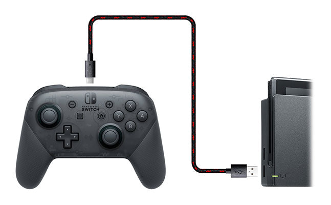 Blackfire Charging Cable Para Mando Pro Controller (oled) (Switch Cable) Blackfire