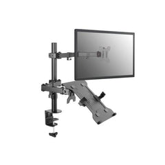 Equip Soporte de escritorio articulado de doble brazo para monitor portátil de 13"-32