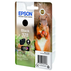 Cartucho tinta epson c13t37814010 singlepack negro 378 claria photo hd ink xp - 8500 ardilla