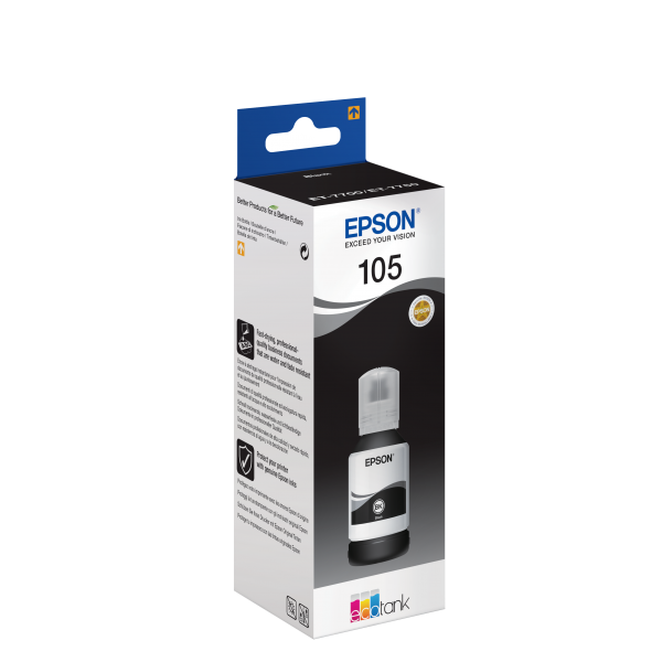 Epson 105 EcoTank Pigment Black ink bottle