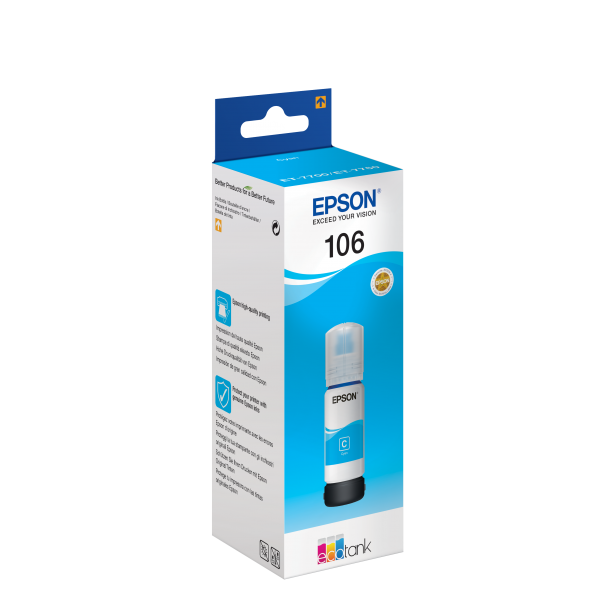 Epson 106 EcoTank Cyan ink bottle