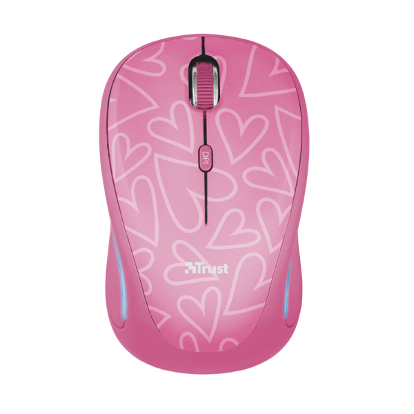 Trust Wireless Mouse Yvi Fx - Pink (sensor Optico De 800 - 1.600 Ppp Reales) (Ratón) Trust