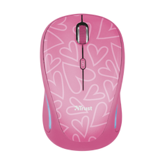 Trust Wireless Mouse Yvi Fx - Pink (sensor Optico De 800 - 1.600 Ppp Reales) (Ratón) Trust