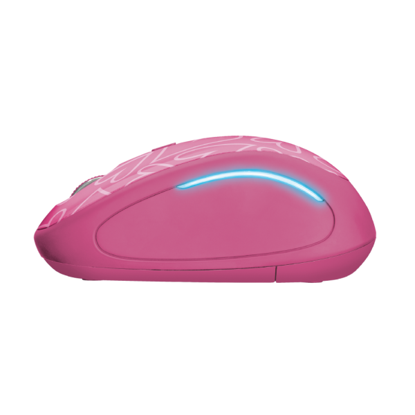 Trust Wireless Mouse Yvi Fx - Pink (sensor Optico De 800 - 1.600 Ppp Reales) (Ratón) Trust