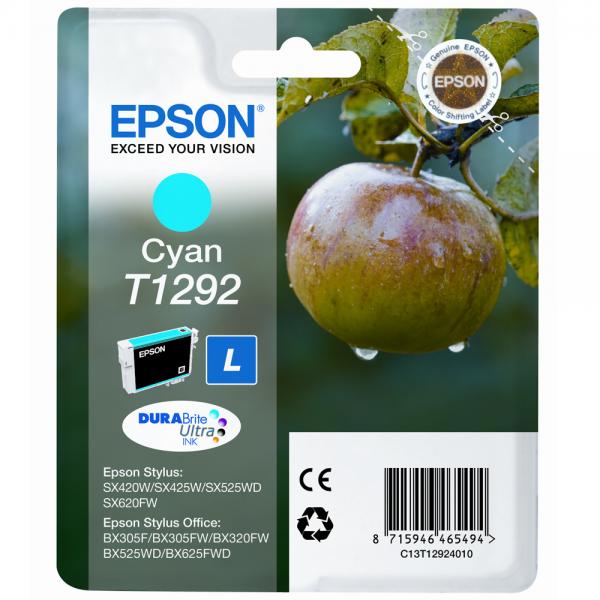 Epson Apple Singlepack Cyan T1292 DURABrite Ultra Ink