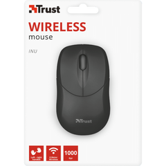 Trust Small Wireless Mouse Inu - Black (sensor Optico De 1.000 Ppp Reales) (Ratón) Trust