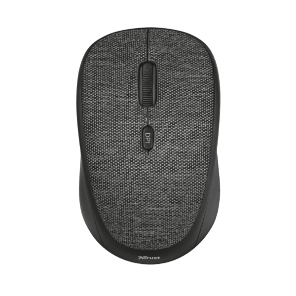 Trust Wireless Mouse Yvi - Black Tejido (negro) (sensor Optico De 800 - 1.600 Ppp Reales) (Ratón) Trust