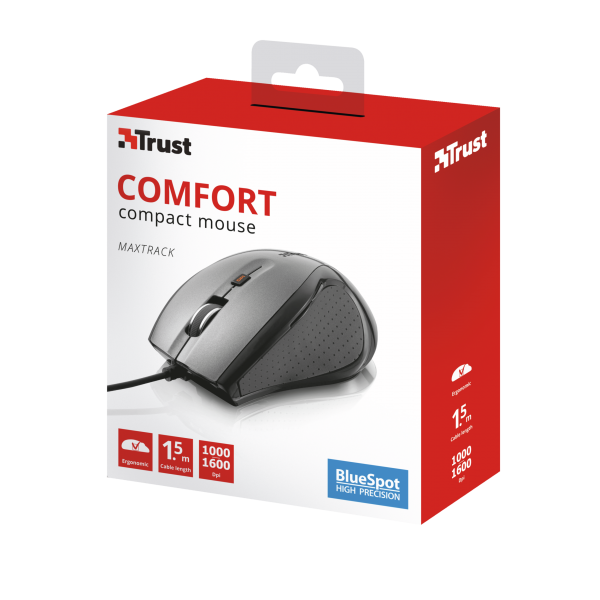 Trust Comfort Compact Mouse Maxtrack (sensor Optico De 1.000 - 1.600 Ppp Reales) (Ratón) Trust