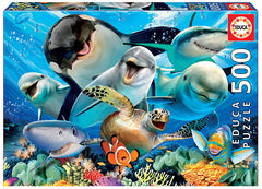 Educa Underwater Selfies Puzzle rompecabezas 500 pieza(s) Submarino