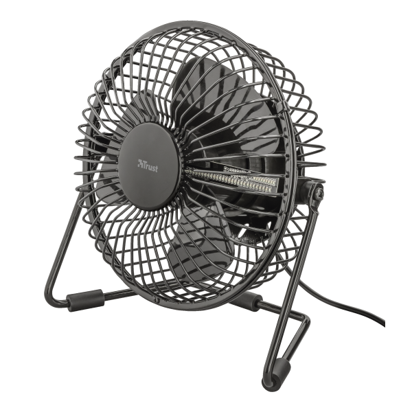 Trust Victu Usb Desk Fan With Led Clock (Ventilador) Trust