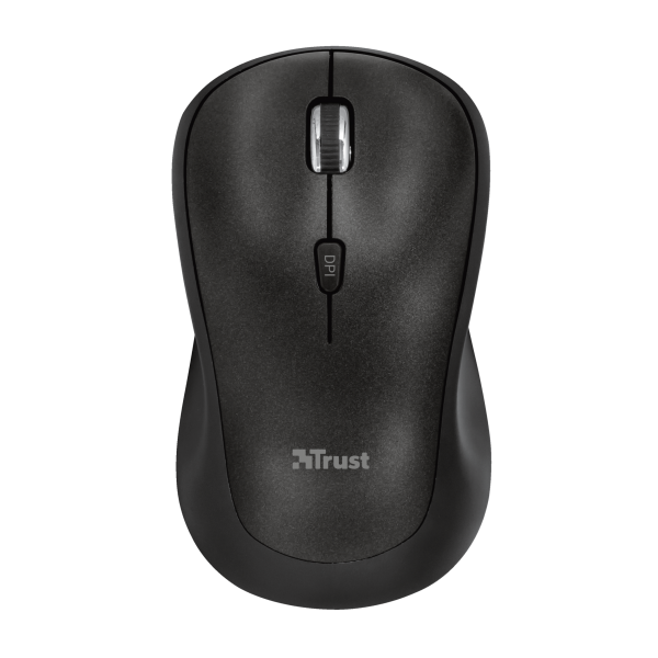 Trust Wireless Mouse Yvi Plus Black (negro) (sensor Optico De 800 - 1.600 Ppp Reales) (Ratón) Trust