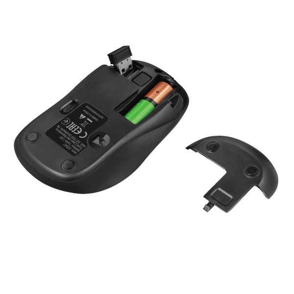 Trust Wireless Mouse Yvi Plus Black (negro) (sensor Optico De 800 - 1.600 Ppp Reales) (Ratón) Trust