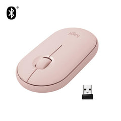 Logitech Pebble M350 ratón Oficina Ambidextro RF Wireless + Bluetooth ptico 1000 DPI