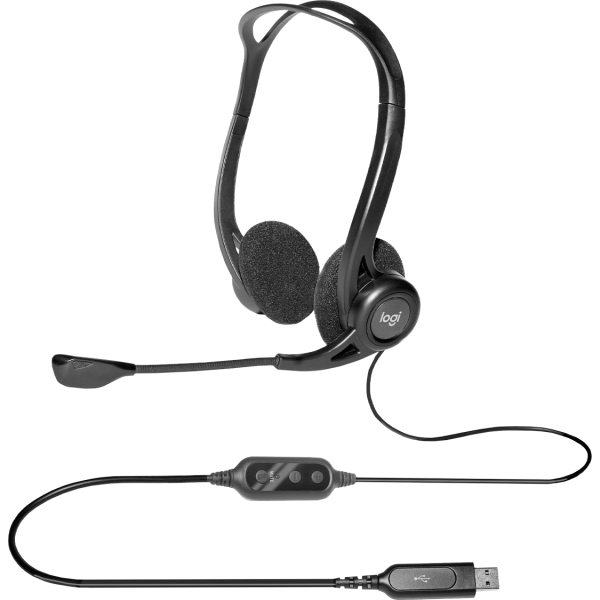 Logitech 960 Auriculares Alámbrico Diadema Llamadas/Música USB tipo A Negro