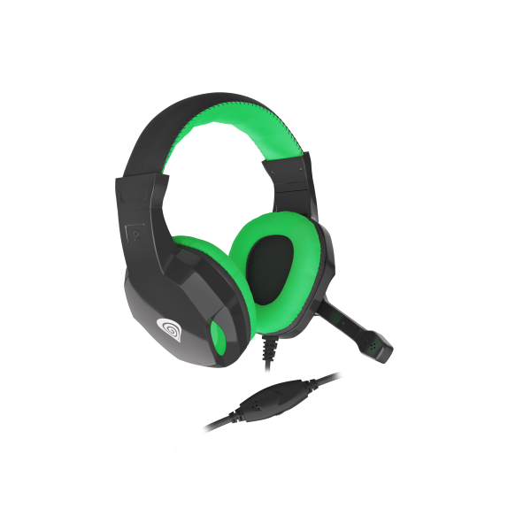 Auriculares Gaming Genesis Argon 100 2.0 Mini Jack Negro-verde