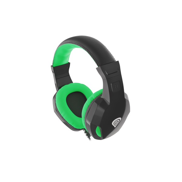 Auriculares Gaming Genesis Argon 100 2.0 Mini Jack Negro-verde