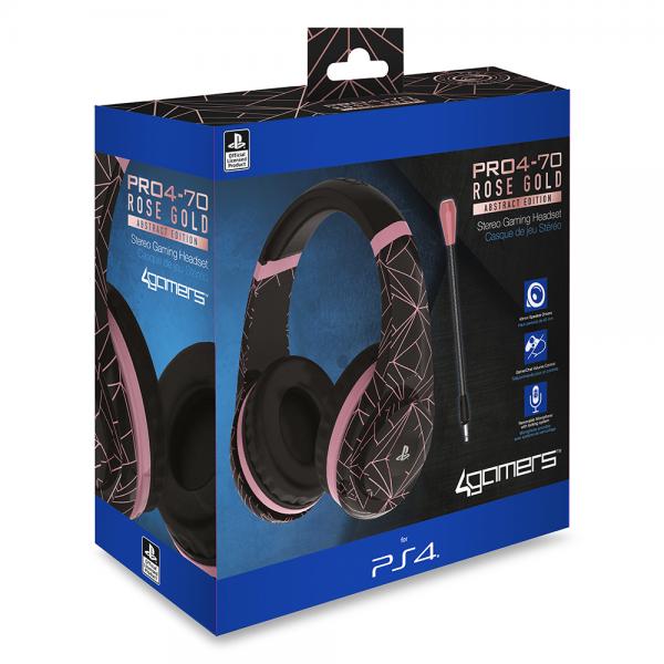 4gamers Stereo Gaming Headset Pro4-70 Rose Gold/black (oficial) (ps5) (PS4 Cascos) 4 Gamers