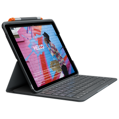 Funda con teclado logitech slim folio