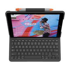 Funda con teclado logitech slim folio