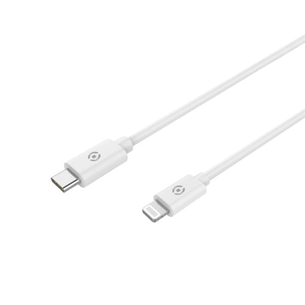 Celly USBLIGHTTYPECWH cable de teléfono móvil Blanco USB C Lightning 1 m