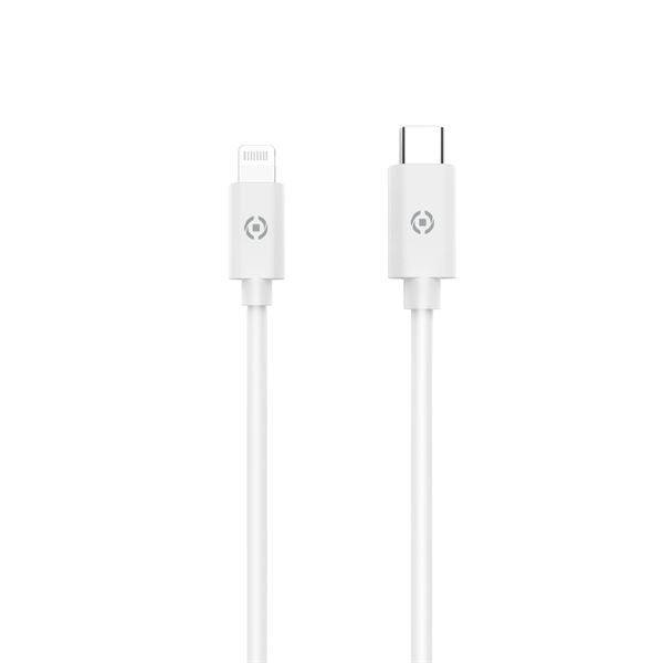 Celly USBLIGHTTYPECWH cable de teléfono móvil Blanco USB C Lightning 1 m